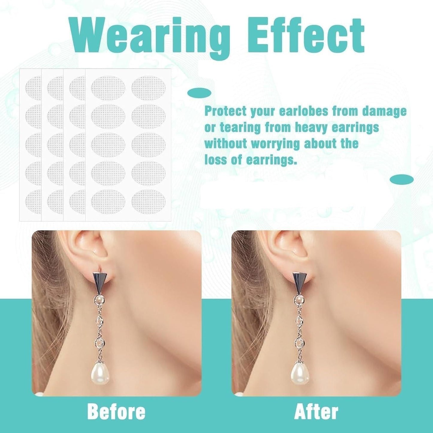 Premium Earlobe Support Patches (100 PCS)