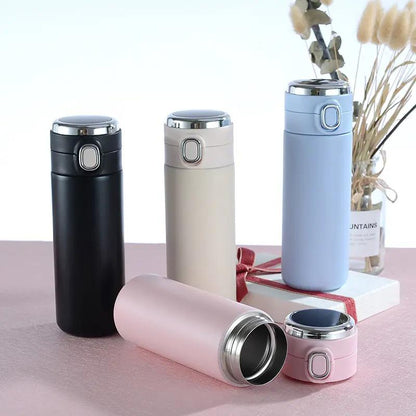 Stainless Steel Vacuum Travel Flasks Coffee Customized LOGO Wholesale Smart Thermos Mug