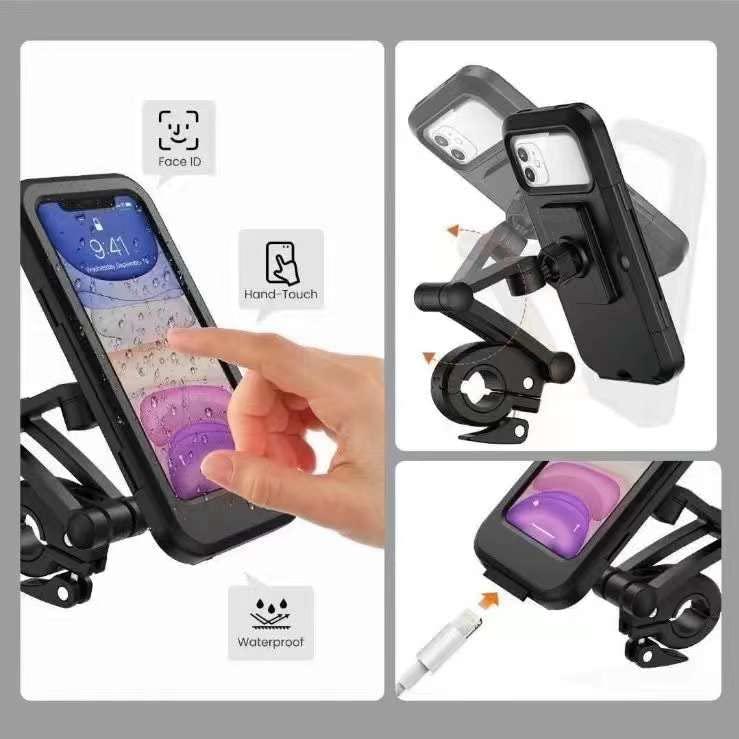 Universal 360° Rotating Waterproof Bike Phone Holder - Secure & Accessible on the Go