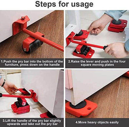 Furniture Lifter Mover Tool Set - Heavy Duty Construction