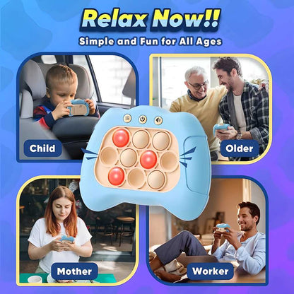 Bubble Pop Fidget Toy - Quick Push Game Console