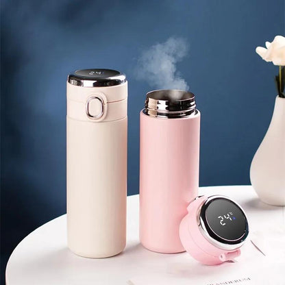 Stainless Steel Vacuum Travel Flasks Coffee Customized LOGO Wholesale Smart Thermos Mug