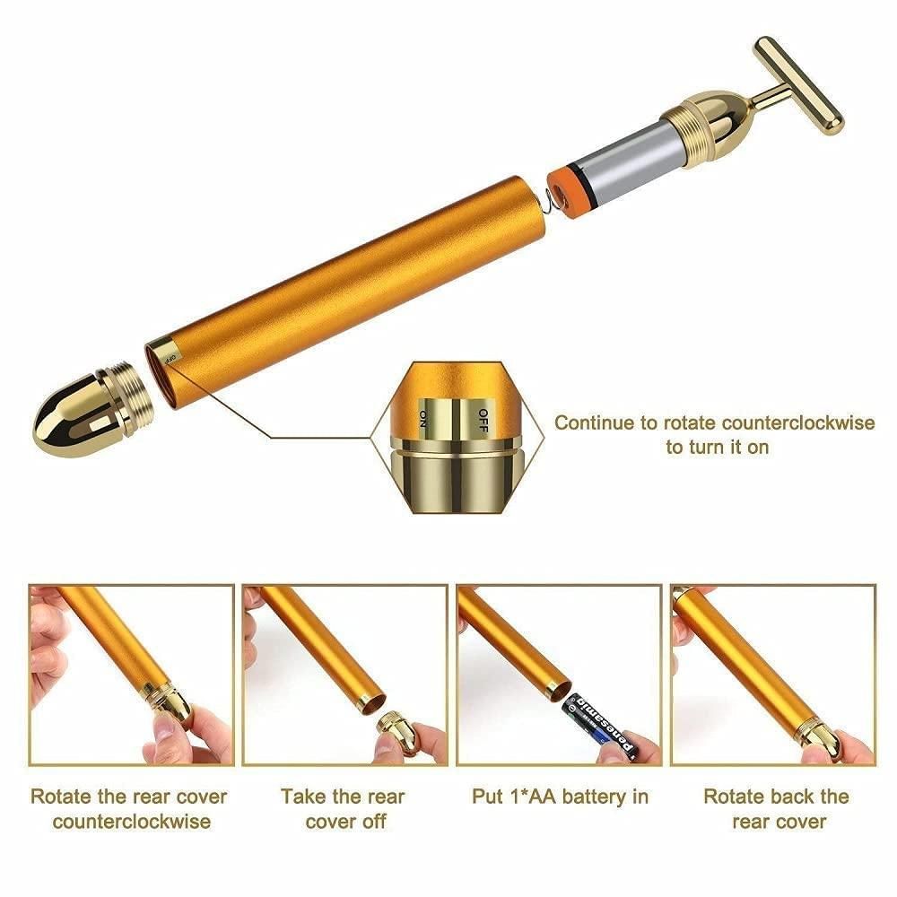 24K Gold Face Lift Roller