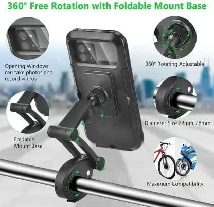 Universal 360° Rotating Waterproof Bike Phone Holder - Secure & Accessible on the Go